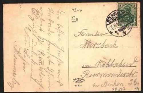 48347 AK Sterkrade Oberhausen 1914 Bürgermeisteramt Gymnasium Krankenhaus