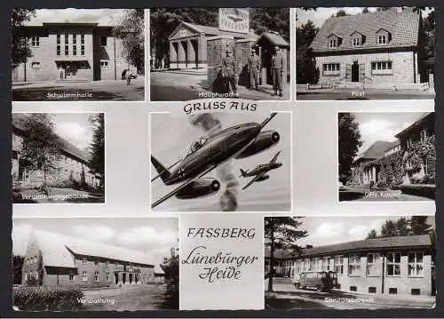 48579 AK Fassberg Lüneburger Heide Fliegerhorst Schwimmhalle Verwaltung Post