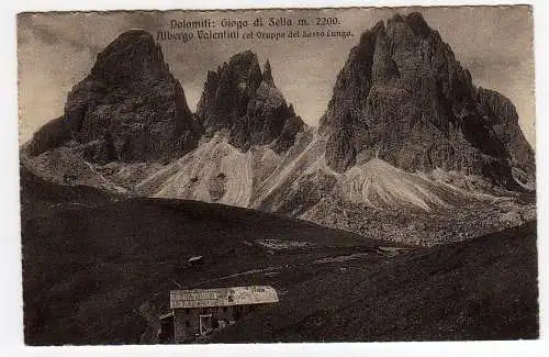 50166 AK Dolomiti 1926 Giogo di Sella Albergo Valentini