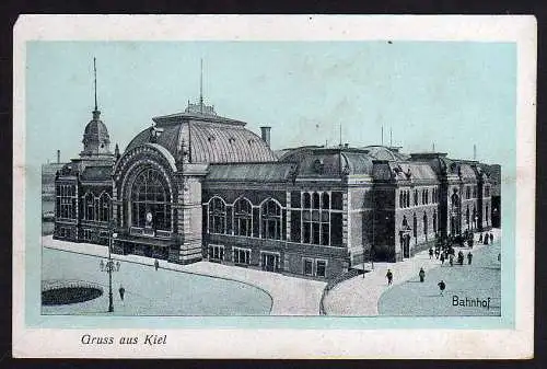 50287 AK Kiel Bahnhof um 1910