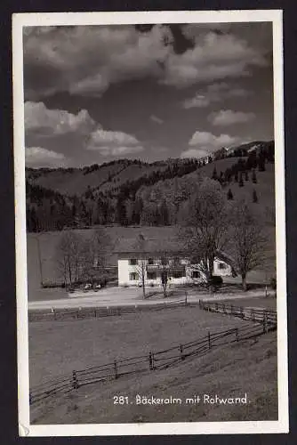 50467 AK Bäckeralm mit Rotwand Bayrischzell 1930
