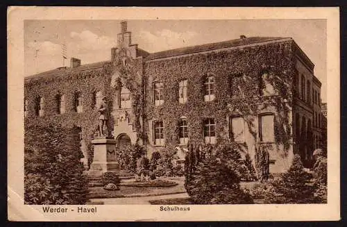 50725 AK Werder Havel schule Schulhaus 1932