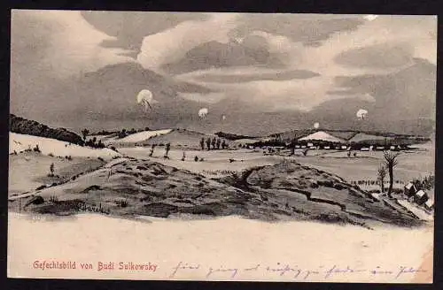 51180 AK Russland Feldpostkarte Russ.-poln. Kriegsschauplatz Budi Sulkowsky