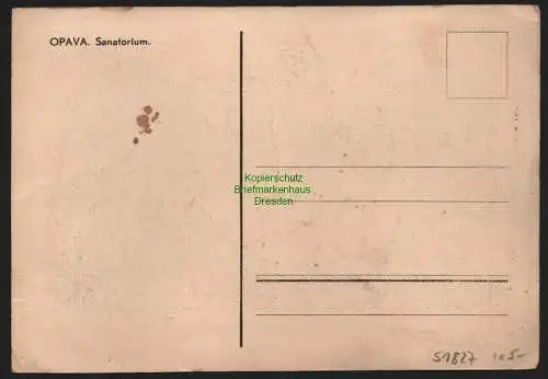 51827 AK Opava Troppau um 1950 Sanatorium