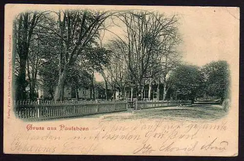 52346 AK Paulsborn Berlin Zehlendorf 1900 Grunewald