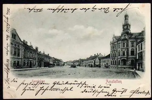 52664 AK Amstetten Niederösterreich Hauptplatz 1900 Oehling