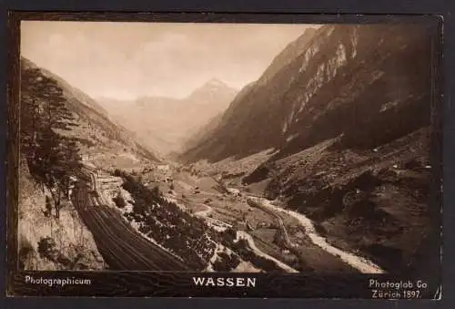 53395 AK Wassen Gottard Furka Grimsel 1897 Photoglob Zürich 1897