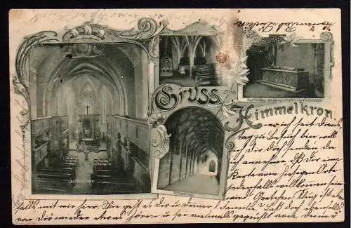 53950 AK Himmelkron Stiftskirche Kreuzgang Sarkophag Grafen von Orlamünde