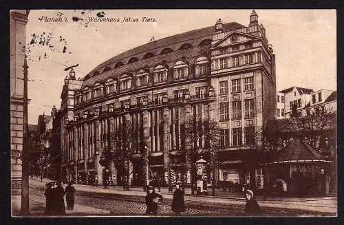 53840 AK Plauen i.V. Warenhaus Julius Tietz 1916