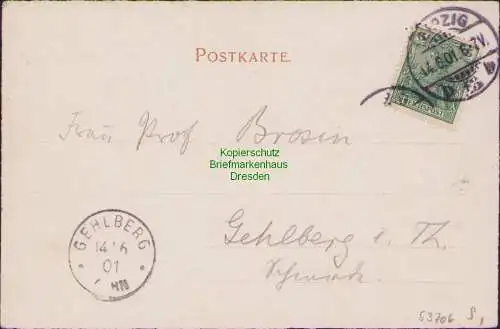53706 AK Leipzig 1901 Am Fleischerplatz