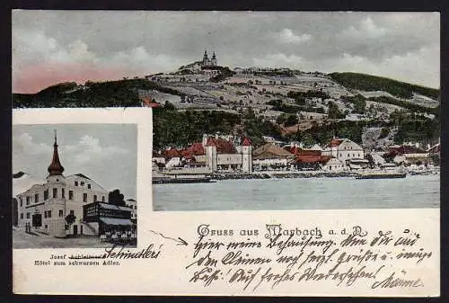 54613 AK Marbach a.d.D. Hotel zum schwarzen Adler 1910