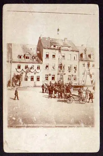 54066 AK Feuerwehrfest Feuerwehr Übung Fotokarte Harthau bei Chemnitz (?)
