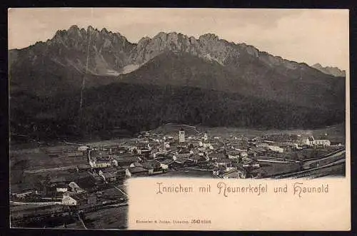 54542 AK Innichen mit Neunerkofel u. Haunold um 1905