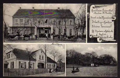 54904 AK Pechau Magdeburg 1907 Gasthaus Luisenthal Kreuzhorst Restaurant Gasthof
