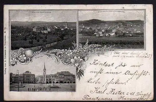 54600 AK Trautenau 1898 Ringplatz