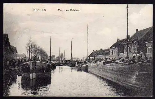 54688 AK Iseghem Vaart en Zuidkaai 1915