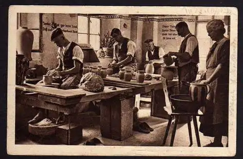 54745 AK Kohren Sa. Alte Töpferwerkstatt, ungelaufen , beschrieben um 1920