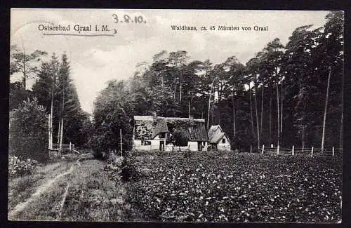 54676 AK Ostseebad Graal i.M. Waldhaus ca. 45 Min. von Graal 1910 Graal Müritz