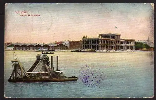 54570 AK Port Said Maison Hollondaise 1909 nach Naumburg S.