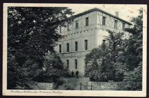 54763 AK Grimma Gasthaus Forsthaus Böhlen 1938 Restaurant Restauration Gasthof