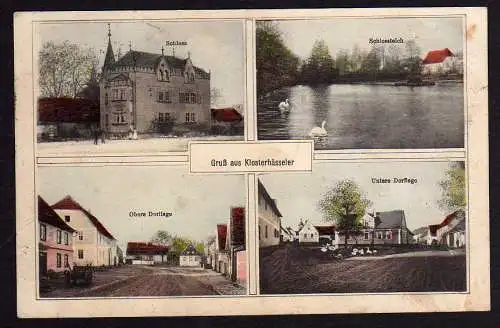 54916 AK Klosterhäseler obere Dorflage Schloß Eckartsberga untere Dorflage 1912