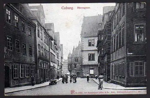 54707 AK Coburg Herrngasse Ecke Grafenstraße 1907