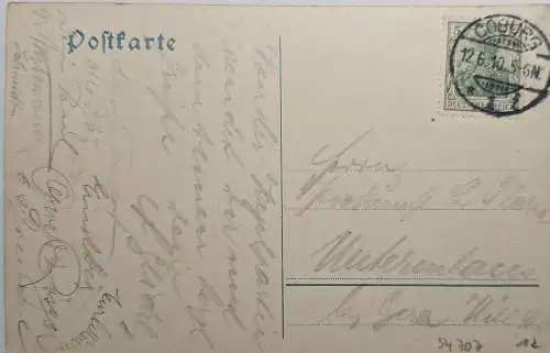54707 AK Coburg Herrngasse Ecke Grafenstraße 1907