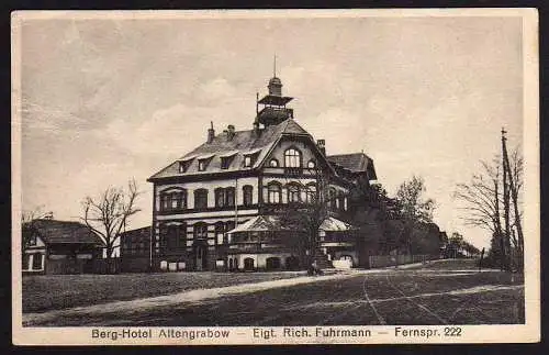 54700 AK Berg Hotel Altengrabow Eigt. Rich. Fuhrmann um 1930