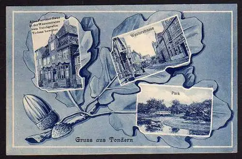 54809 AK Tonder Tondern Tynne Westerstrasse Deichgraf um 1910