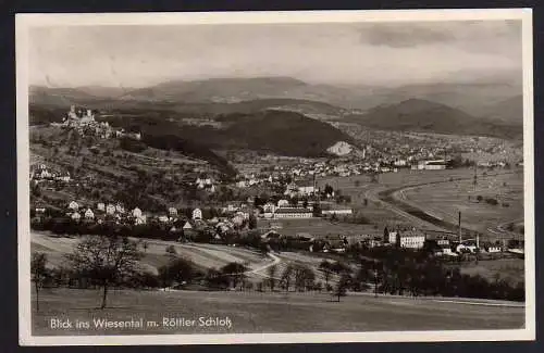 54528 AK Wiesental mit Röttler Schloss 1953