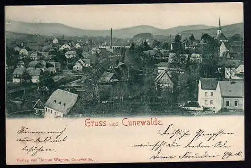 54782 AK Cunewalde 1900 Panorama