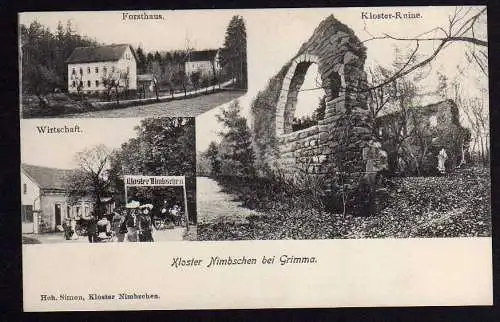 54731 AK Kloster Nimbschen bei Grimma Wirtschaft Forst um 1910