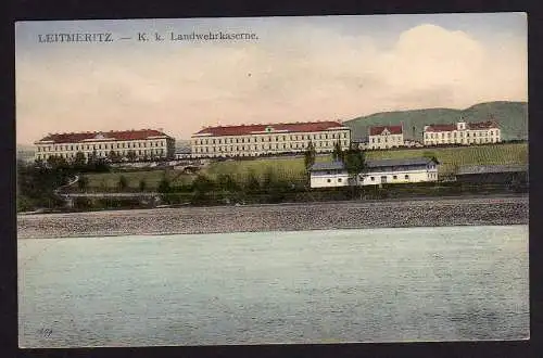 54588 AK Leitmeritz K. K. Landwehrkaserne Litomerice um 1910