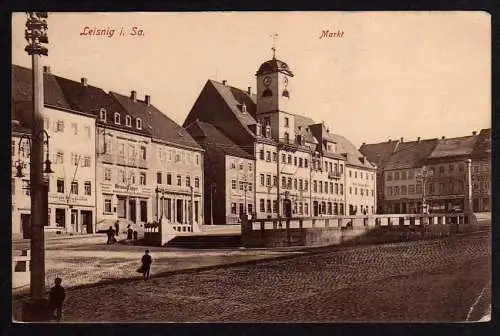 55300 AK Leisnig i. Sa. Markt Consum Verein Bandagen Geschäft 1916