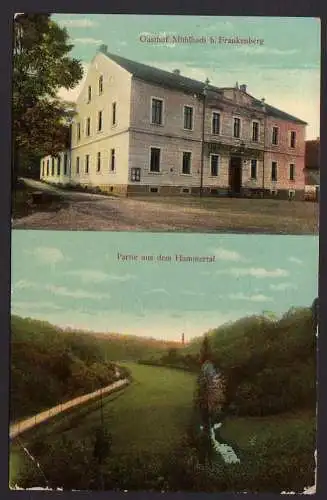 55112 AK Gasthof Mühlbach bei Frankenberg 1915 Hammertal