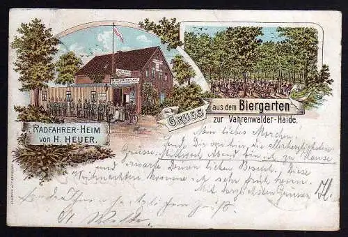 54953 AK Vahrenwalder Haide 1897 Biergarten Restaurant Restauration Gasthof