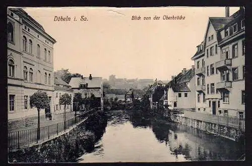 55331 AK Döbeln Sa. Blick von der Oberbrücke Hufbeschlag Schmiede Otto Kloppe