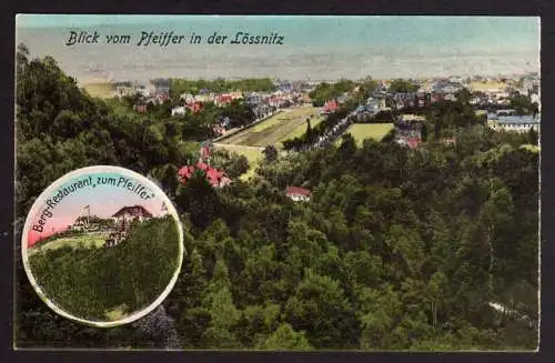 55689 AK Wahnsdorf Lössnitzgrund Bergrestaurant Zum Pfeiffer 1908 Restaurant