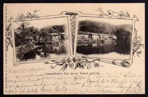 55866 AK Gartz Oder 1905 Aussenstation San ha u Fumui gehörig