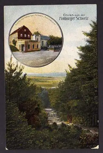 56226 AK Hohburg Wurzen um 1920 Gasthof zur Hohburger Schweiz Restaurant Gasthof