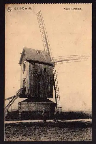 55520 AK Saint-Quentin Moulin historique Mole Windmühle Feldpost 1916, gelaufen
