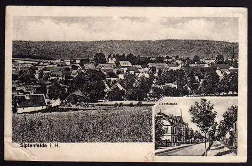 56124 AK Siptenfelde Harzgerode Hauptstraße 1915 Feldpost Ostharz