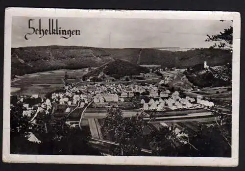 55941 AK Schelklingen Fotokarte Panorama um 1935