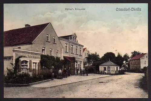 55457 AK Ottendorf-Okrilla Küttners Restaurant Material Spiritosen 1909 Gasthof