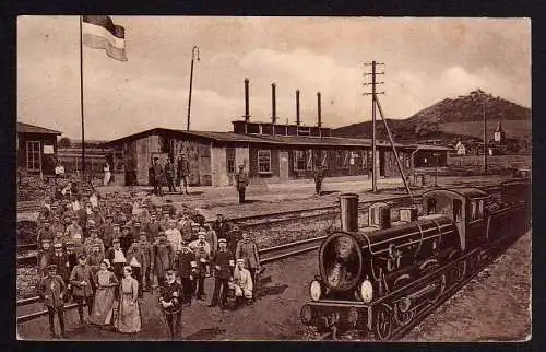 55476 AK Kriegsverpflegungsstelle Neudietendorf um 1915 Bahnhof