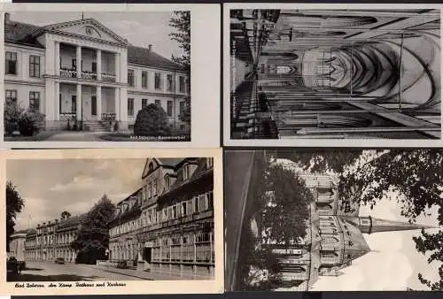56102 4 AK Bad Doberan Kirche 1961 Eisenmoorbad 1956 Am Kamp Rathaus Kurhaus