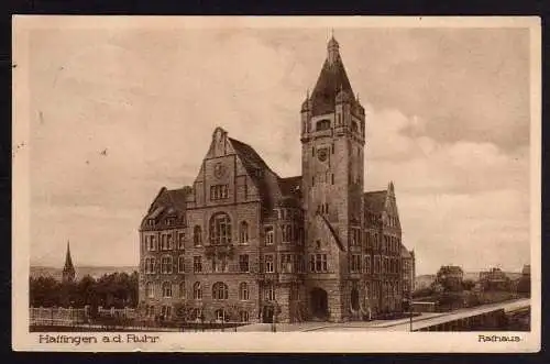 56492 AK Hattingen a.d. Ruhr Rathaus 1928