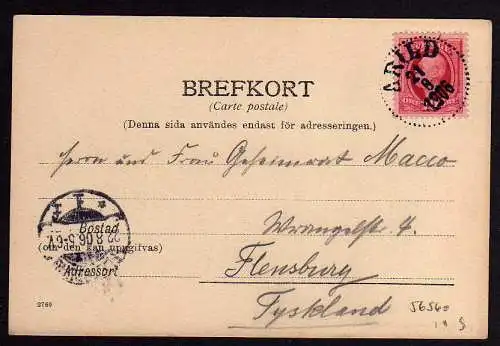 56560 AK Arildsläge Hälsning fran Kullen 1906