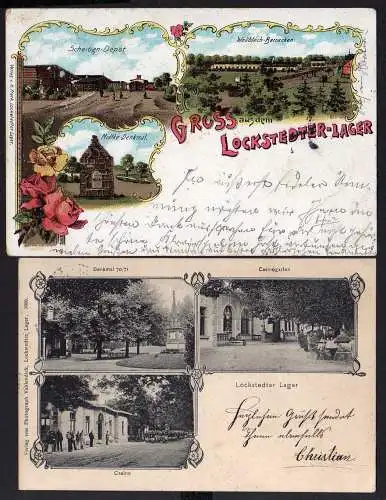 56595 AK Lockstedter Lager Wellblech Baracken Scheiben Depot Moltke Denkmal