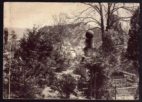 56300 AK Schweina Ruhestätte Friedrich Fröbels 1929 Friedhof Grab beschrieben